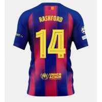Barcelona Marcus Rashford #14 Domáci futbalový dres 2025-26 Krátky Rukáv